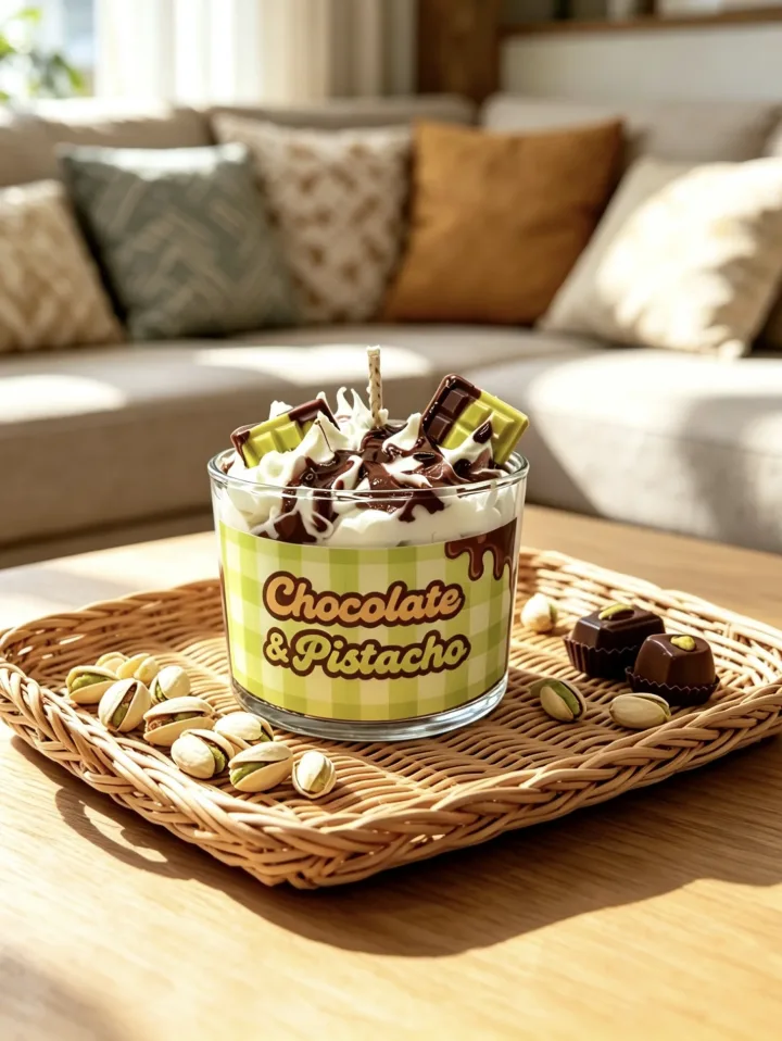 Vela Choco Pistacho