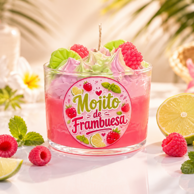 Vela Mojito de Frambuesa